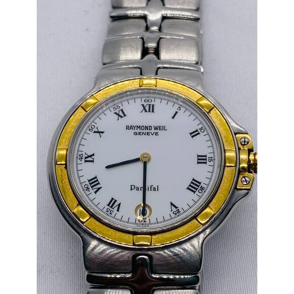 SOLD!!! Raymond Weil Parsifal 9188 Stainless Steel and 18K New Battery - Picture 1 of 7
